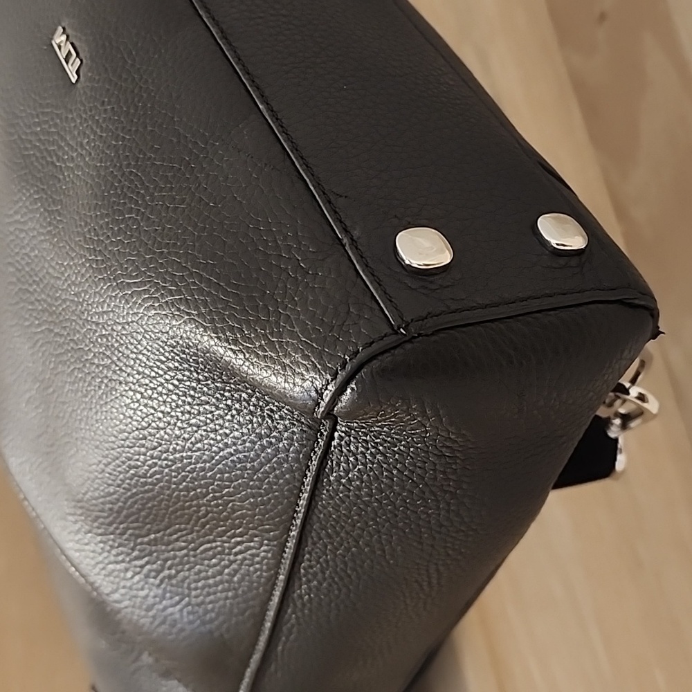 Tumi Stanton Safra Black Leather Convertible Backpack - Picture 13 of 16